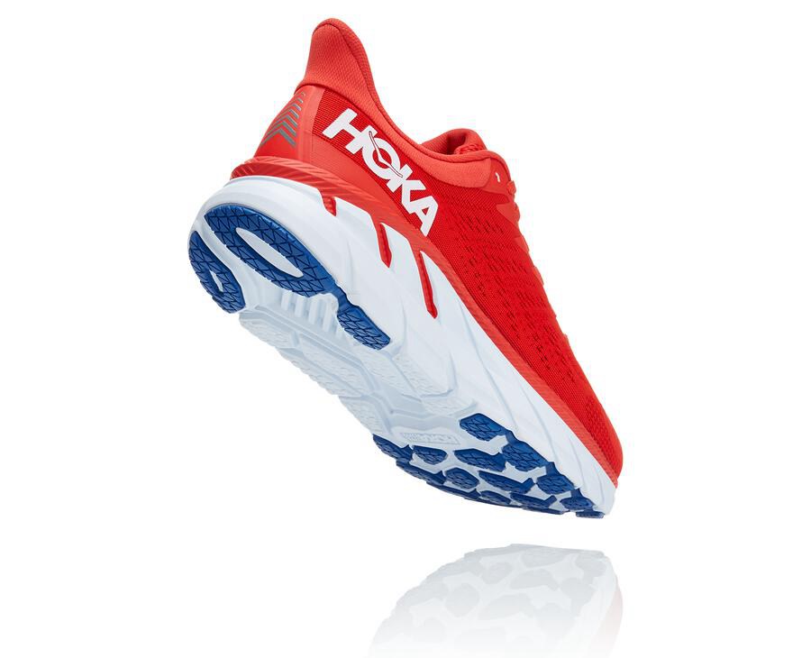 Hoka One One Løbesko Herre - Clifton 7 - Rød/Hvide - 471095XLY